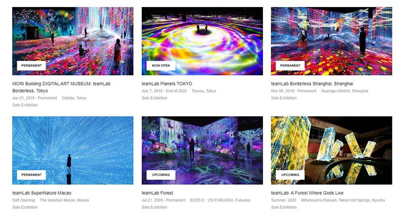 trải nghiệm triển lãm của teamLab qua ứng dụng điện thoại